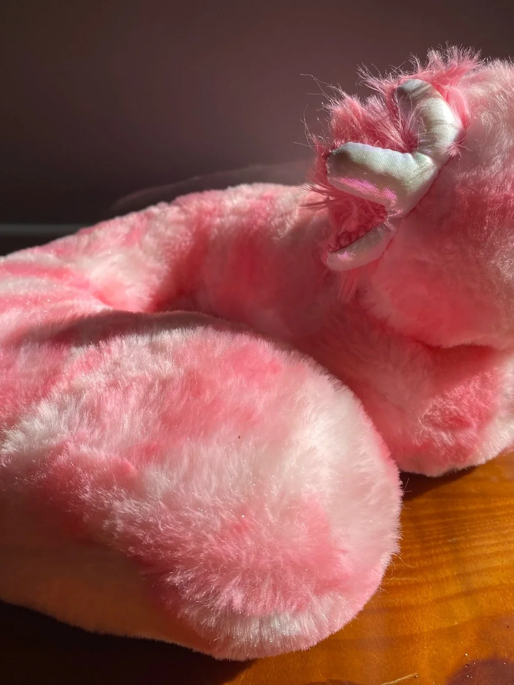 Axolotyl Plush Pink Travel Neck Pillow - Soft Fuzzy Accent